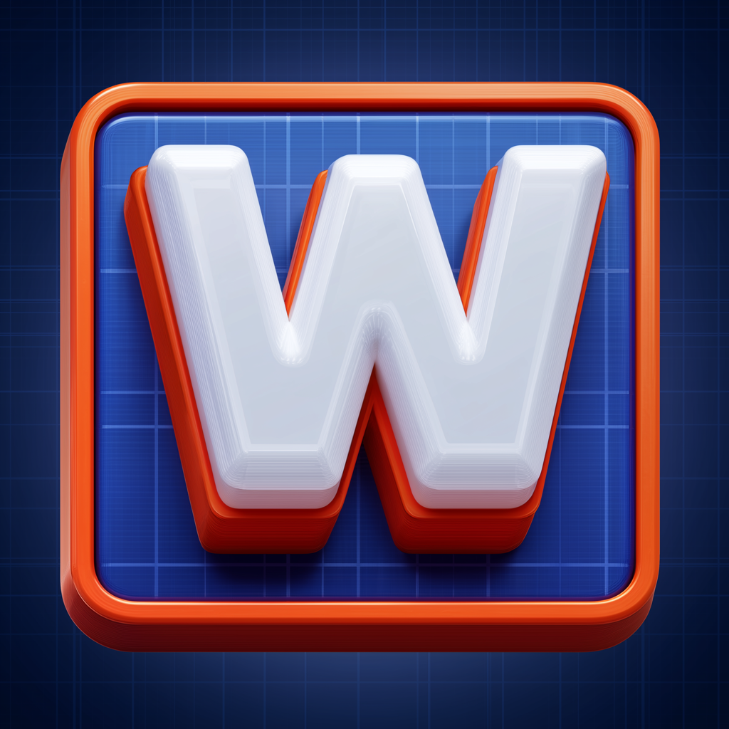 WarpWord App Icon - 1024x1024