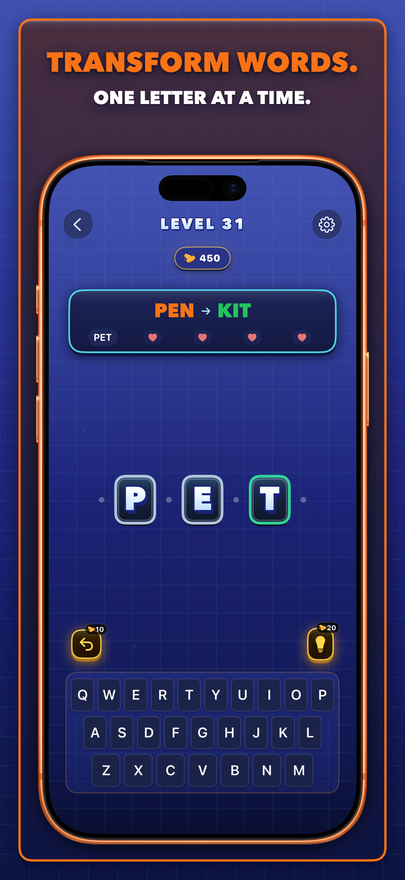 WarpWord screenshot 1